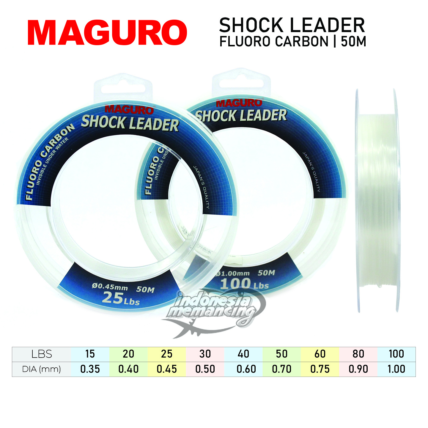 Senar Maguro FC Shock Leader 50M
