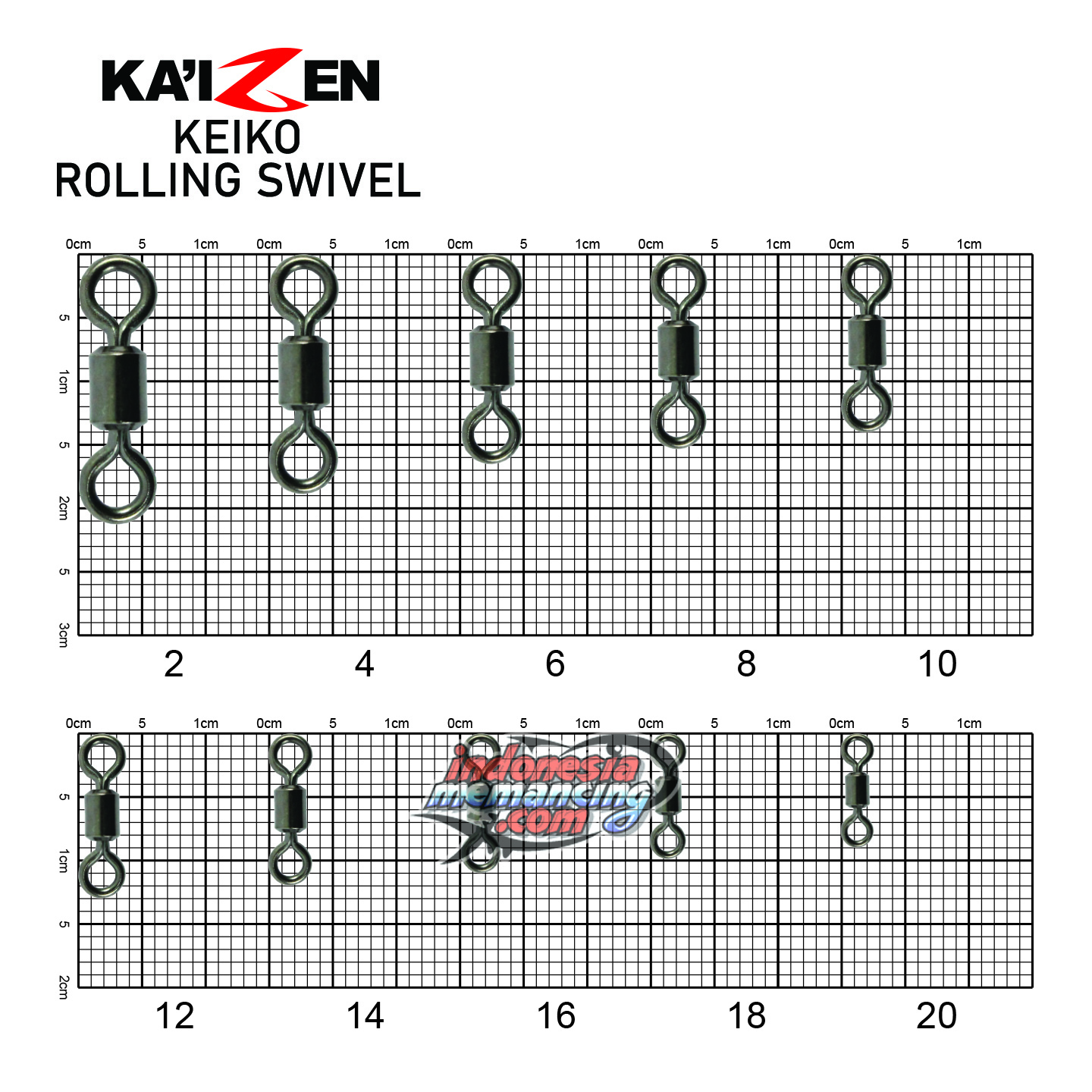 Swivel Kaizen Keiko Rolling Swivel - Gambar 2